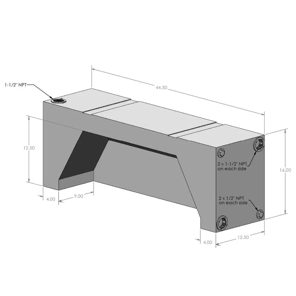 2007-2024 Transit/Sprinter S&B 20 Gallon Wheel Well Water Tank (Both Sides) (10-3002)-Water Tank-S&B Tanks-10-3002-Dirty Diesel Customs