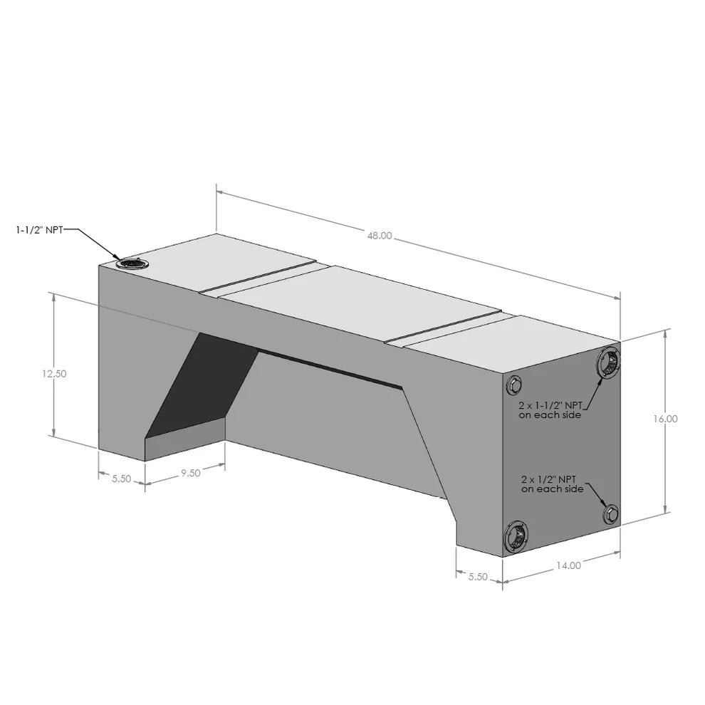 2007-2024 Transit/Sprinter S&B 24 Gallon Wheel Well Water Tank (Both Sides) (10-3005)-Water Tank-S&B Tanks-10-3005-Dirty Diesel Customs