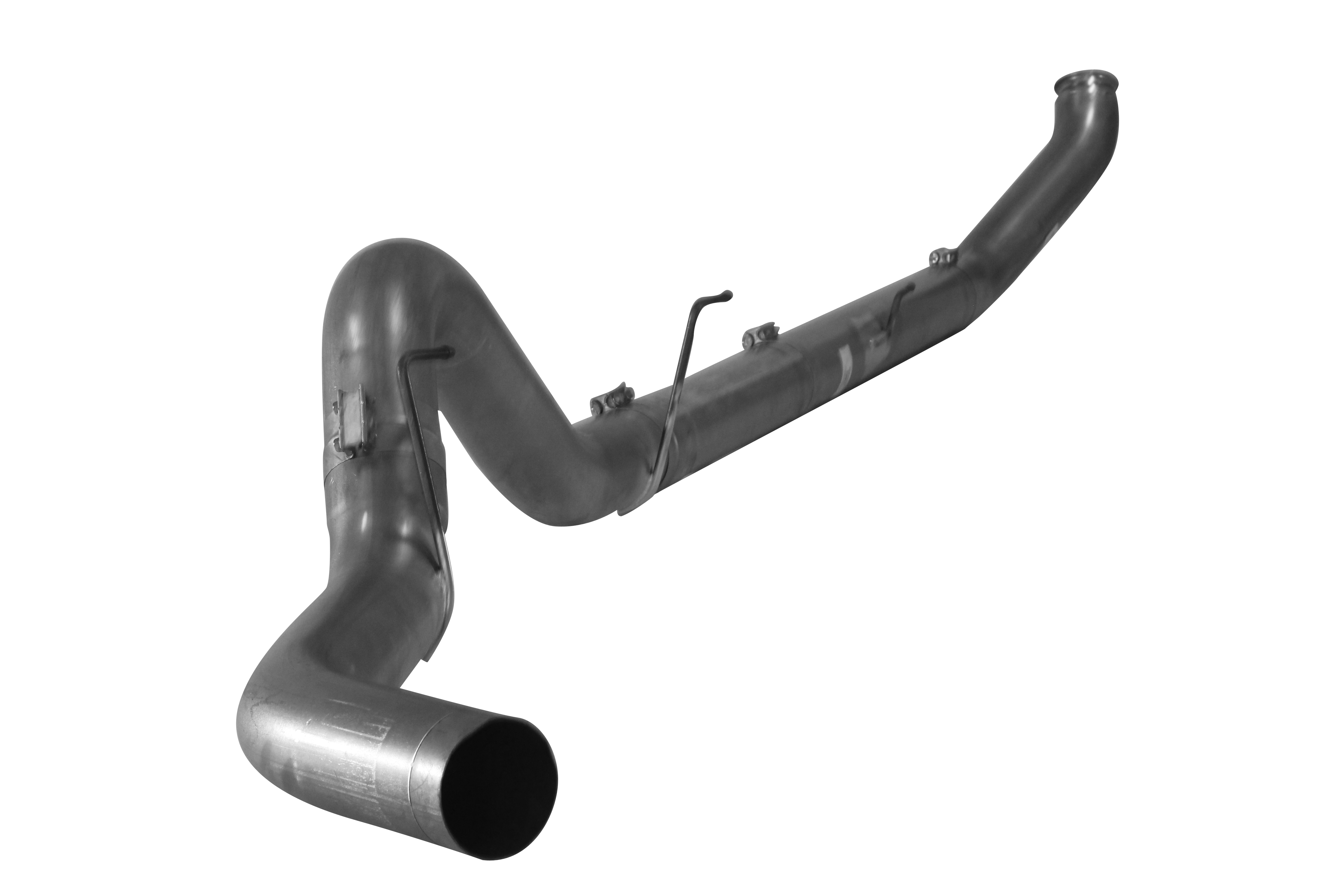 2007.5-2009 Cummins 4" Turbo Back Exhaust - No Muffler (FLO 1839)-Turbo Back Exhaust System-Flo-Pro-411014-Dirty Diesel Customs