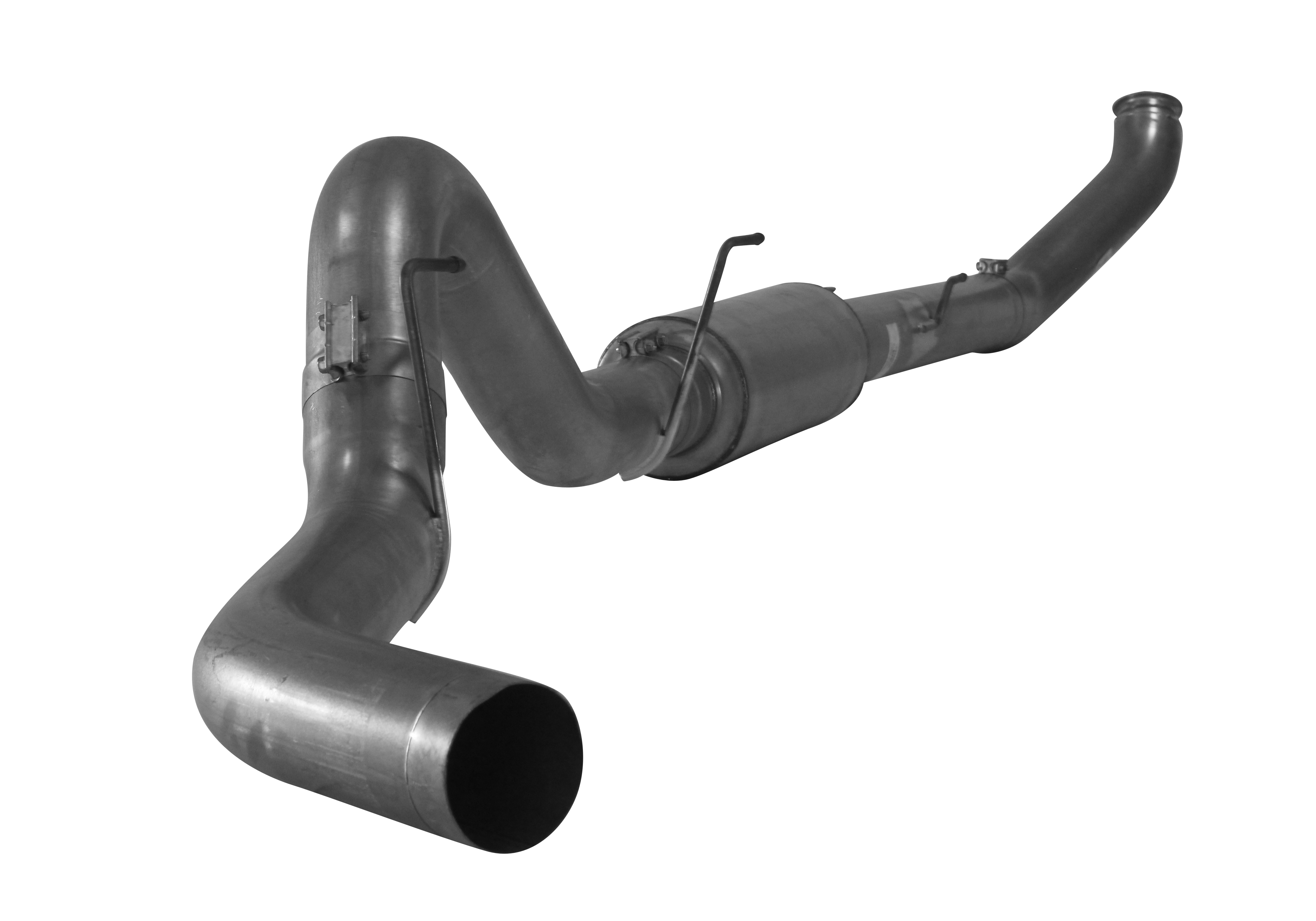 2007.5-2009 Cummins 4" Turbo Back Exhaust w/ Muffler (FLO 1836)-Turbo Back Exhaust System-Flo-Pro-411013-Dirty Diesel Customs