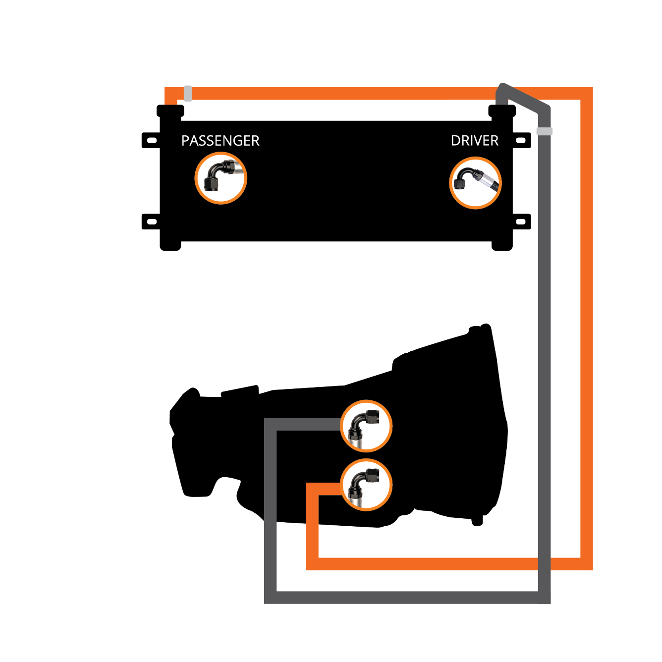 2007.5-2009 Cummins Transmission Cooler & Line Kit (FPE-TC-CUMM-0709)-Heater Cores-Fleece Performance-FPE-TC-CUMM-0709-Dirty Diesel Customs