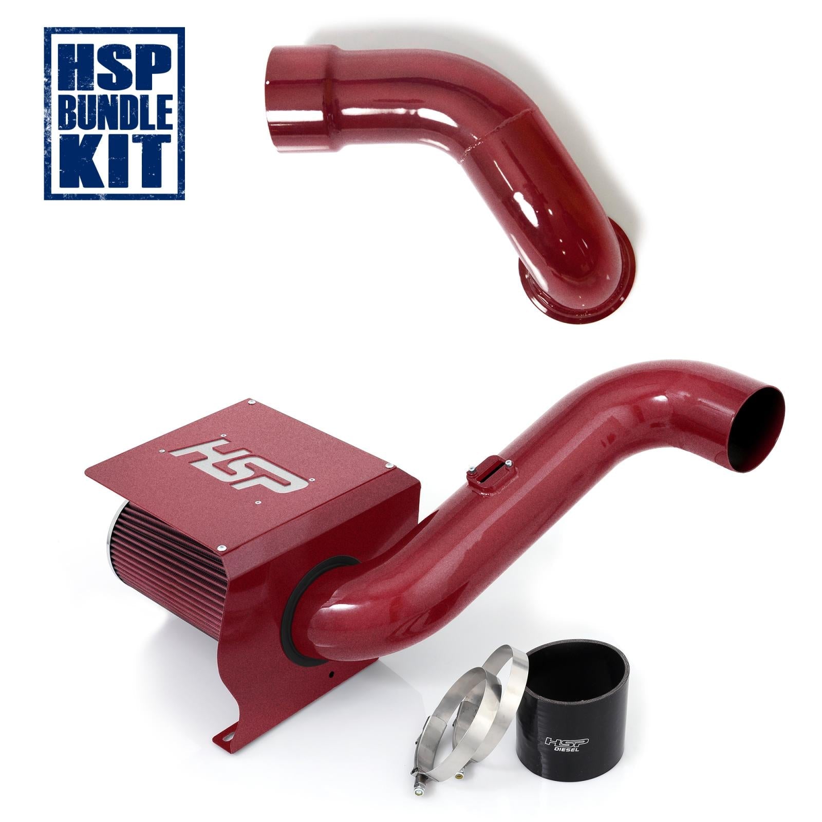 2007.5-2010 Duramax Cold Air Intake Bundle (481-HSP)-Intake Kit-HSP Diesel-481-HSP-CR-Dirty Diesel Customs