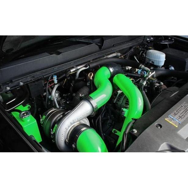 2007.5-2010 Duramax Max Compound Turbo System (PGD0810GBS)-Compound Turbo Kit-Pusher-Dirty Diesel Customs