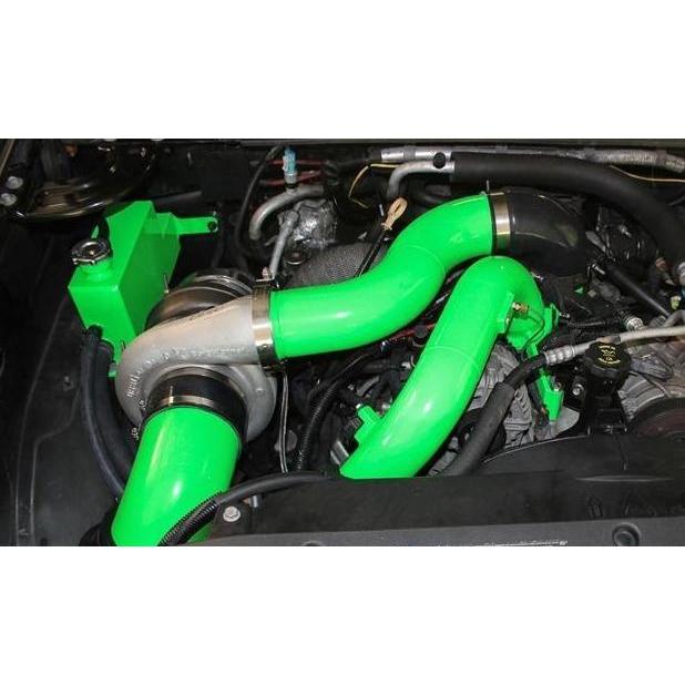 2007.5-2010 Duramax Max Compound Turbo System (PGD0810GBS)-Compound Turbo Kit-Pusher-Dirty Diesel Customs