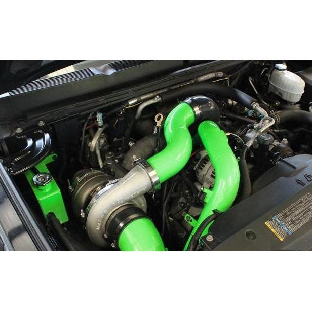 2007.5-2010 Duramax Max Compound Turbo System (PGD0810GBS)-Compound Turbo Kit-Pusher-Dirty Diesel Customs