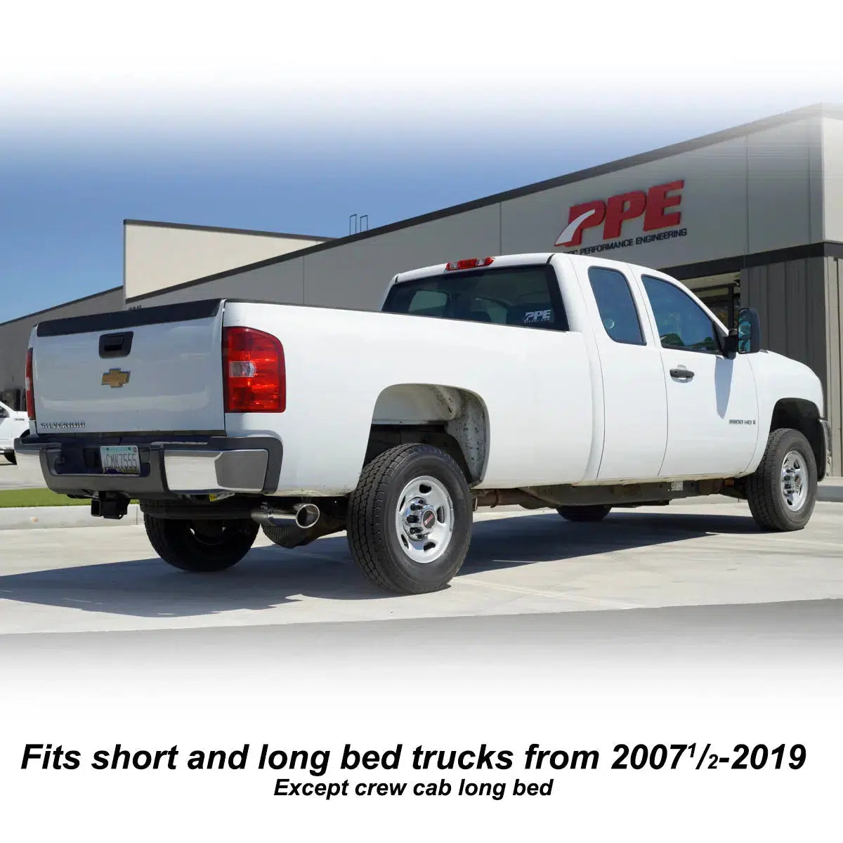 2007.5-2019 Duramax 4" Cat-Back Exhaust Kit 304 SS W/ Polished Tip (117010350)-Exhaust Pipe-PPE-117010350-Dirty Diesel Customs