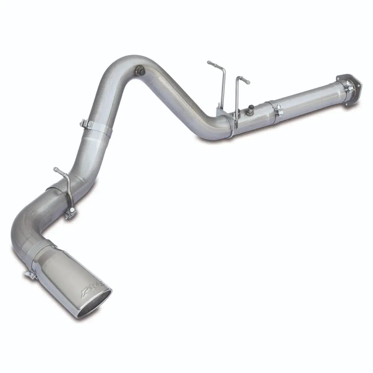 2007.5-2019 Duramax 4" Cat-Back Exhaust Kit 304 SS W/ Polished Tip (117010350)-Exhaust Pipe-PPE-117010350-Dirty Diesel Customs