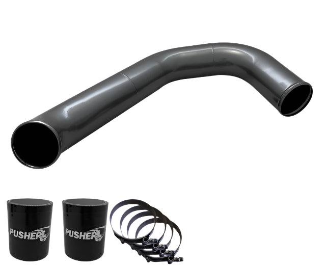 2008-2010 Powerstroke 3" Passenger Side Charge Tube (PFP0810BT)-Intercooler Piping-Pusher-PFP0810BT_T-Dirty Diesel Customs