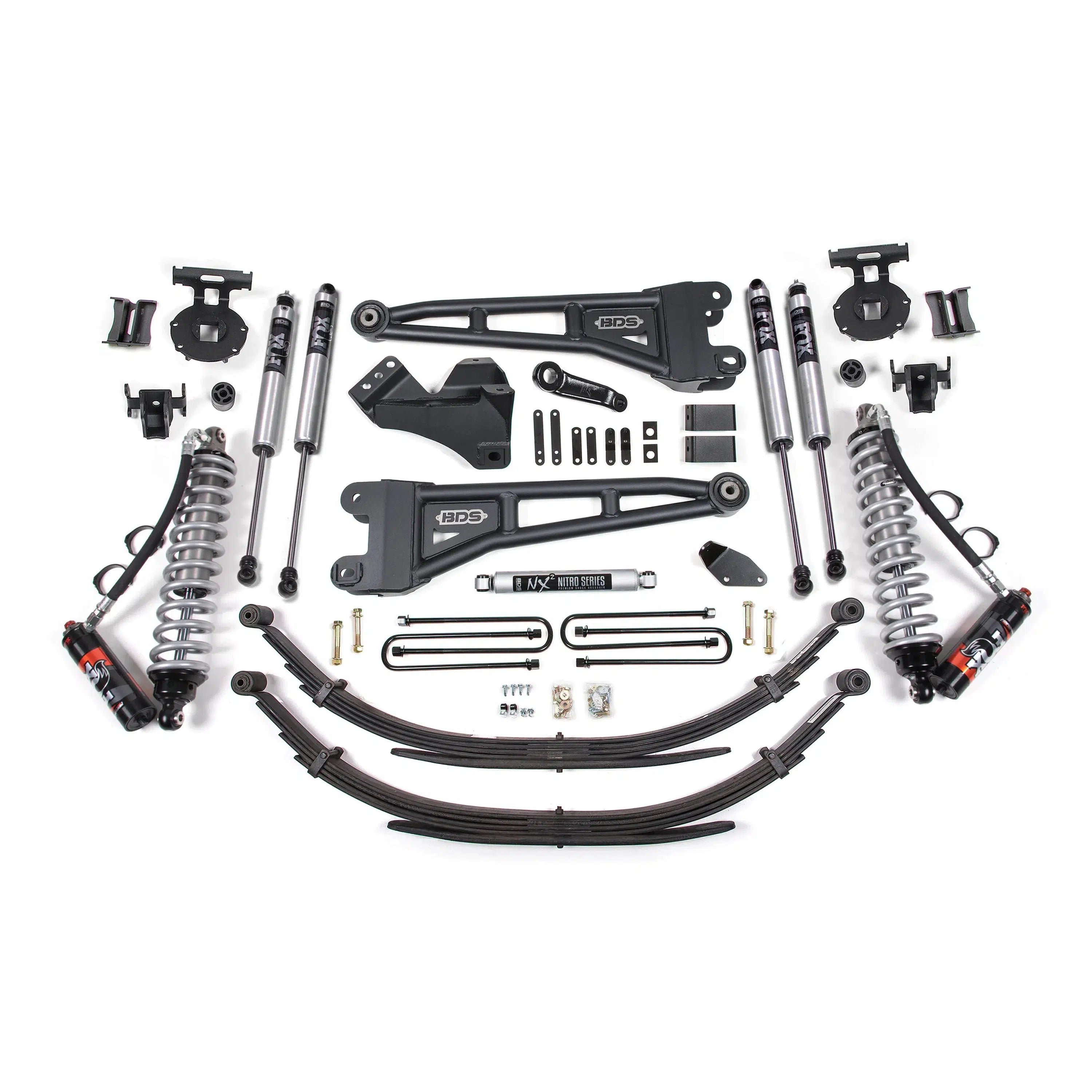 2008-2010 Powerstroke 4" Coilover Conversion Radius Arm Lift Kit (BDS1937FPE)-Lift Kit-BDS-Dirty Diesel Customs