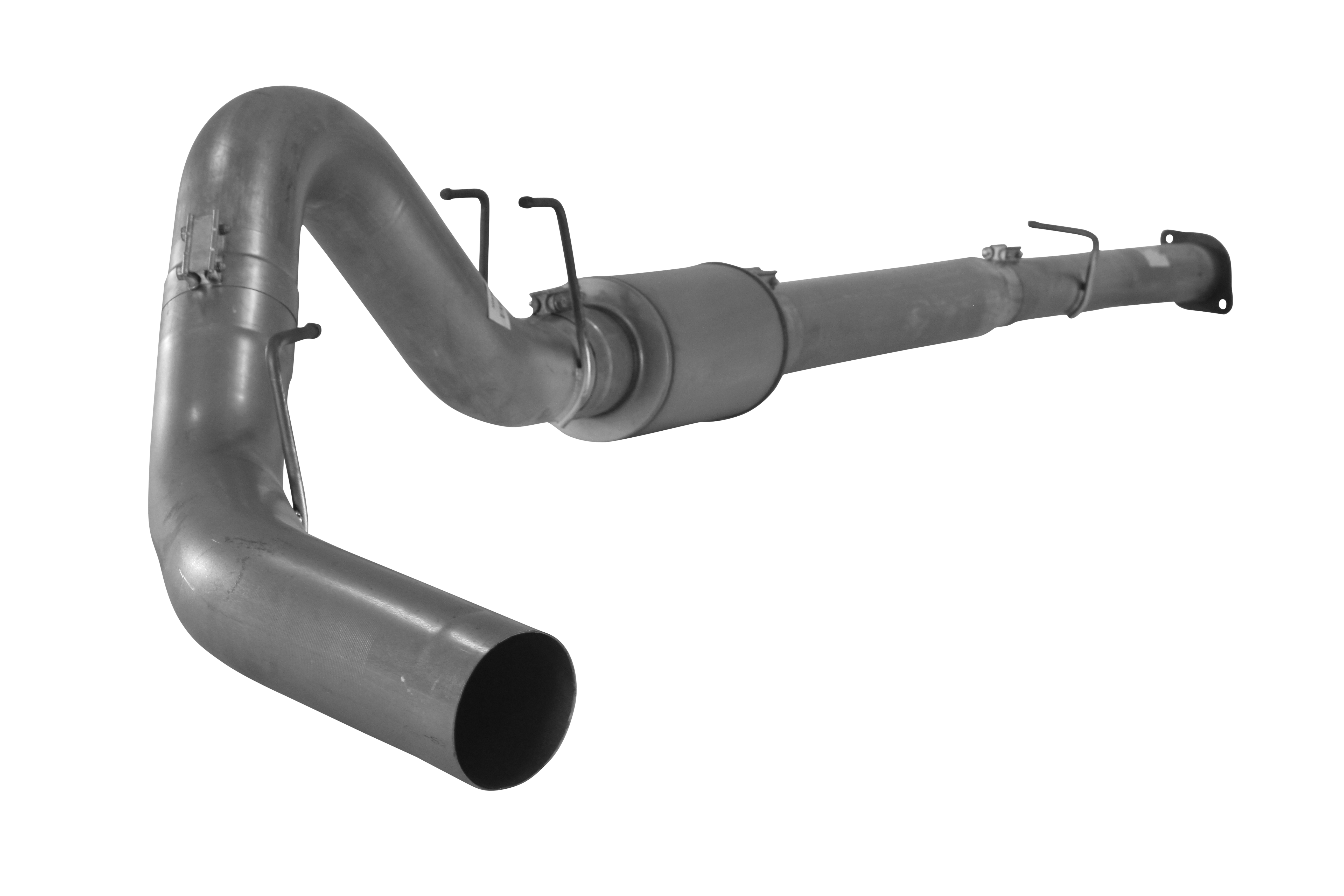 2008-2010 Powerstroke 4" Downpipe Back Exhaust w/ Muffler (FLO 832NB)-Downpipe Back Exhaust System-Flo-Pro-421006-Dirty Diesel Customs