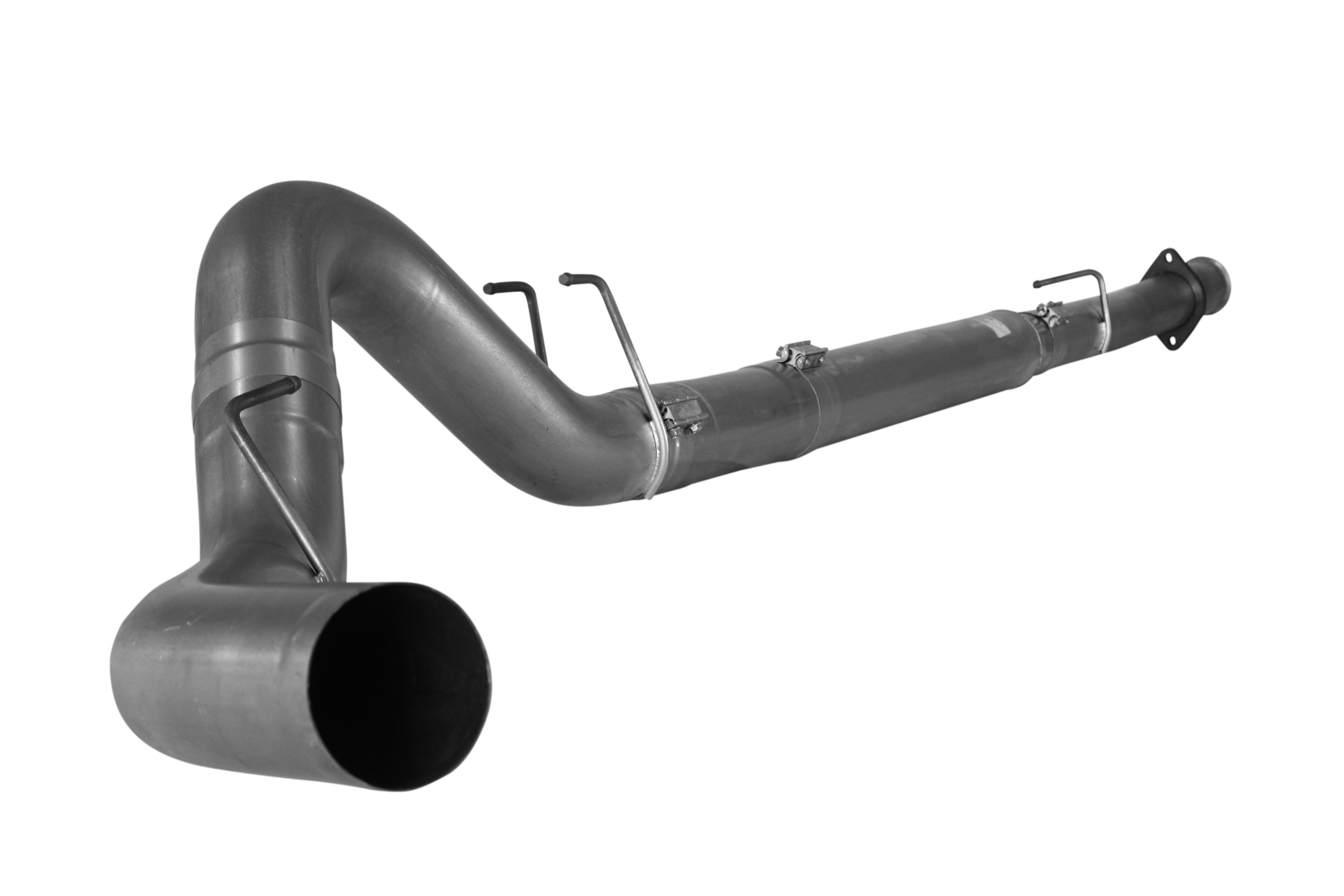 2008-2010 Powerstroke 4" Downpipe Back Race Exhaust - No Muffler (FLO 833NB)-Downpipe Back Exhaust System-Flo-Pro-421007-Dirty Diesel Customs