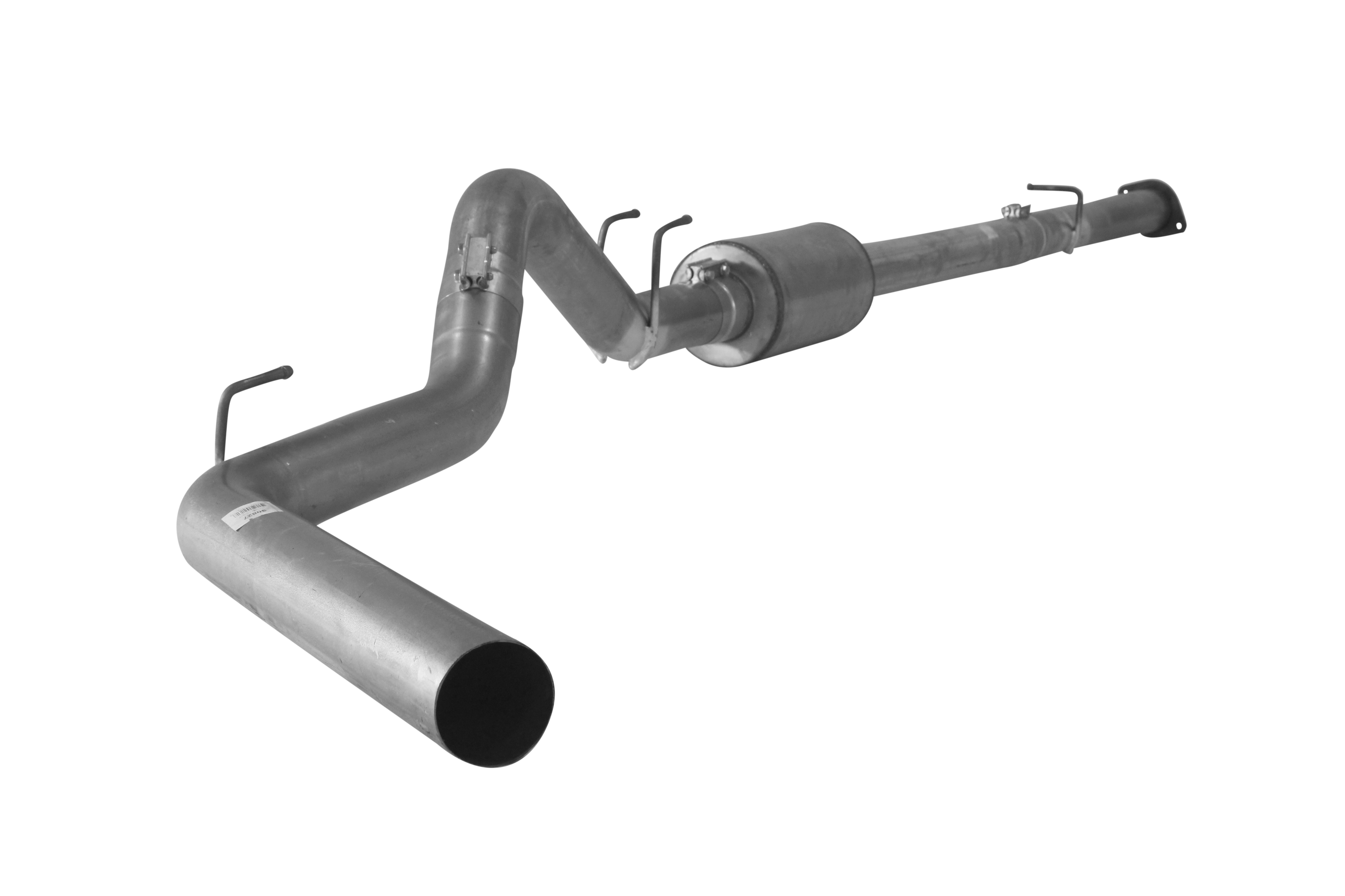 2008-2010 Powerstroke C&C 4" Downpipe Back Race Exhaust w/ Muffler (FLO-867)-Downpipe Back Exhaust System-Flo-Pro-421015-Dirty Diesel Customs