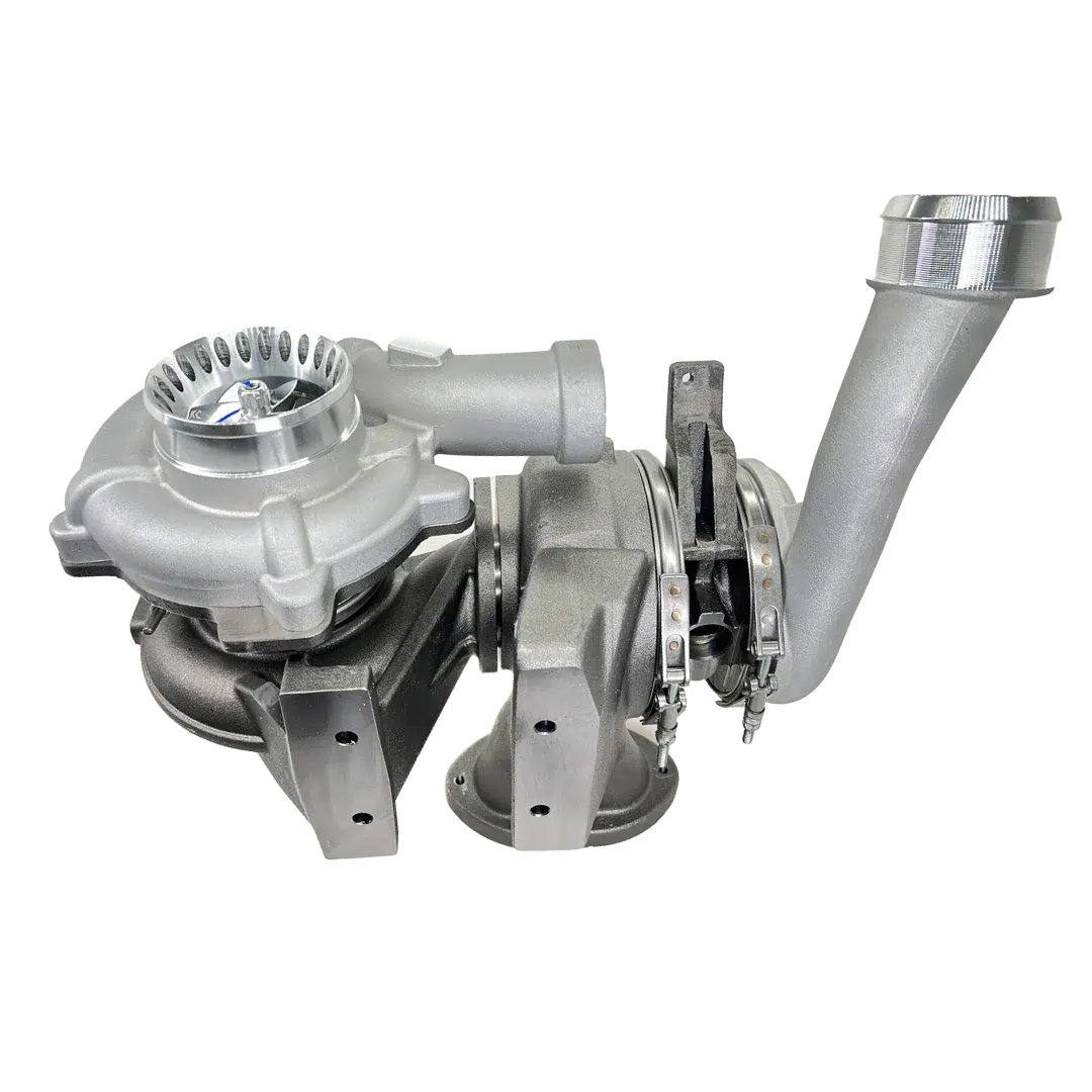 2008-2010 Powerstroke Fusion Compound Turbochargers (Stage 1 High Pressure & Stage 1 &2 Low Pressure) (302448)-Stock Turbocharger-KC Turbos-Dirty Diesel Customs