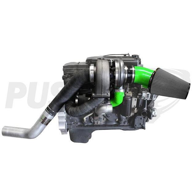 2010-2012 Cummins High Mount Compound Turbo System (PRC1012HM)-Compound Turbo Kit-Pusher-Dirty Diesel Customs