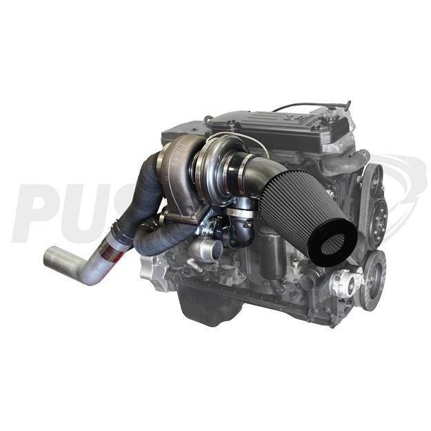 2010-2012 Cummins High Mount Compound Turbo System (PRC1012HM)-Compound Turbo Kit-Pusher-PRC1012HM_T-Dirty Diesel Customs