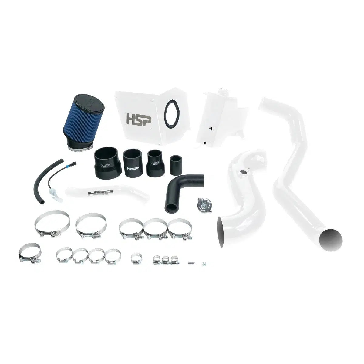 2011-2012 Deluxe No Bridge / Cold Side Bundle Kit (HSP-D-594-1-HSP)-Intake Kit-HSP Diesel-HSP-D-594-1-HSP-W-Dirty Diesel Customs