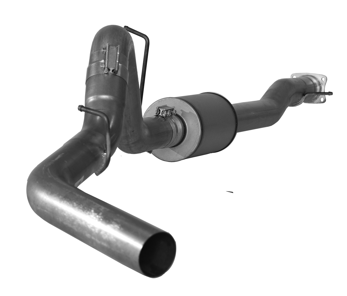 2011-2015 Duramax 4" Cat Back Exhaust System w/ Muffler (FLO 860)-Cat Back Exhaust System-Flo-Pro-431013-Dirty Diesel Customs