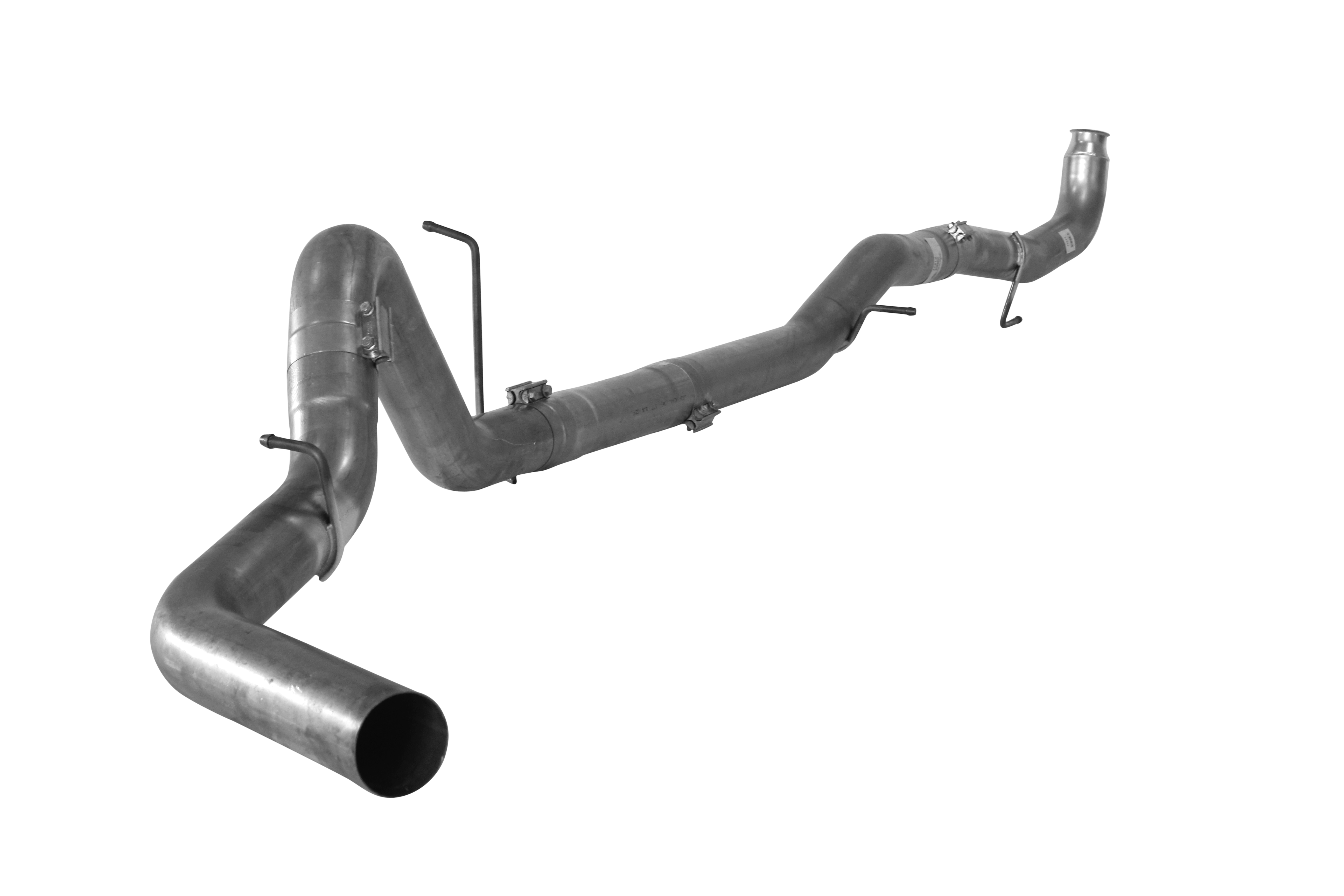 2011-2015 Duramax 4" Downpipe Back Exhaust - No Muffler (FLO 864NM)-Downpipe Back Exhaust System-Flo-Pro-431017-Dirty Diesel Customs