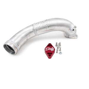 2011-2016 Duramax Dirty Cold Side Crossover Pipe w/ Throttle Valve (LML-INT-A029)-Intercooler Piping-Dirty Diesel Customs-Dirty Diesel Customs