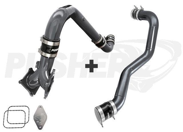 2011-2016 Duramax SuperMax Intake System w/ 3" Driver-side Charge Tube (PGD1116SKT)-Intercooler Kit-Pusher-PGD1116SKT_T-Dirty Diesel Customs