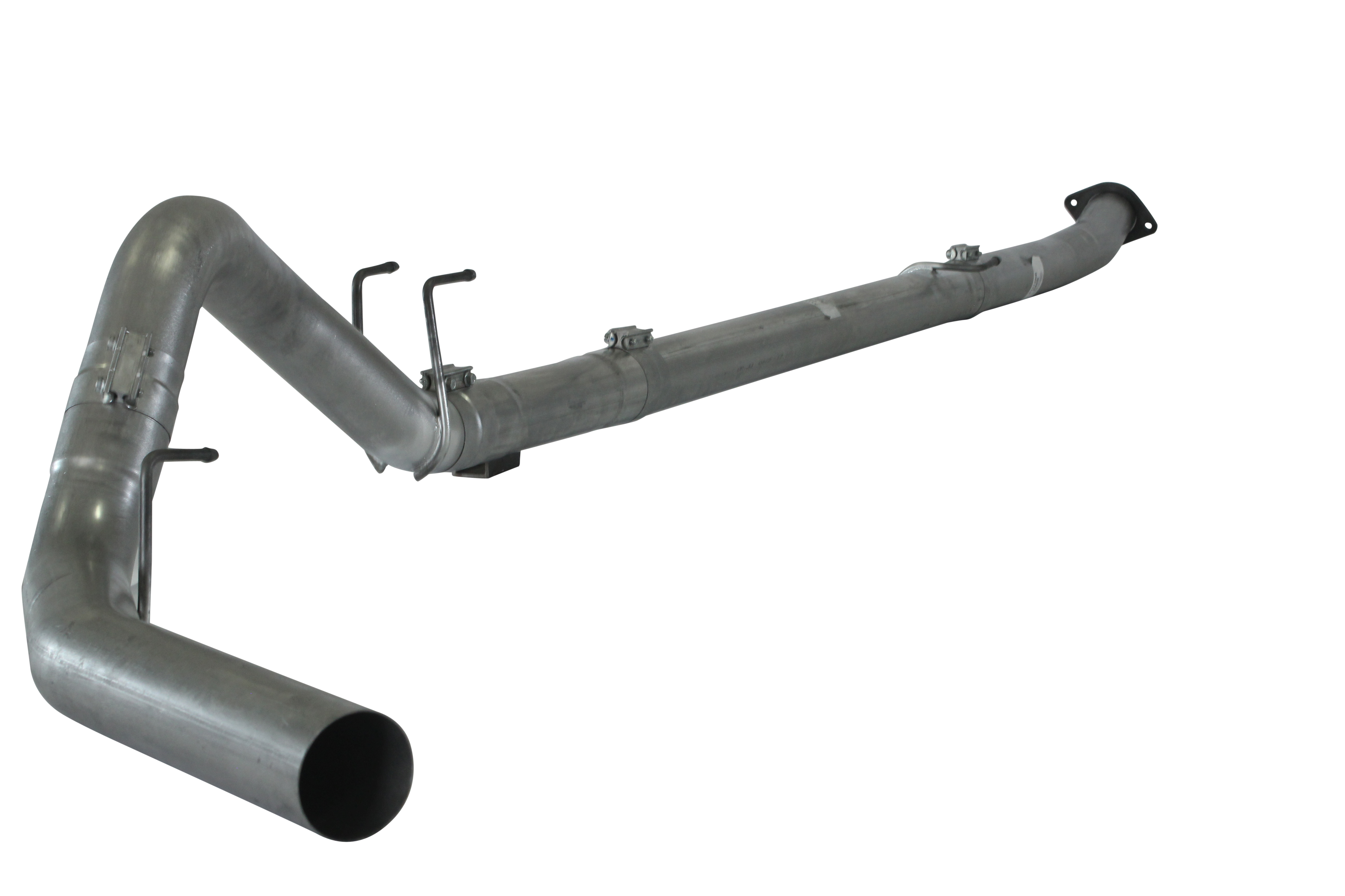 2011-2019 Powerstroke 4" Downpipe Back Race Exhaust - No Muffler (FLO 853NB)-Downpipe Back Exhaust System-Flo-Pro-421013-Dirty Diesel Customs