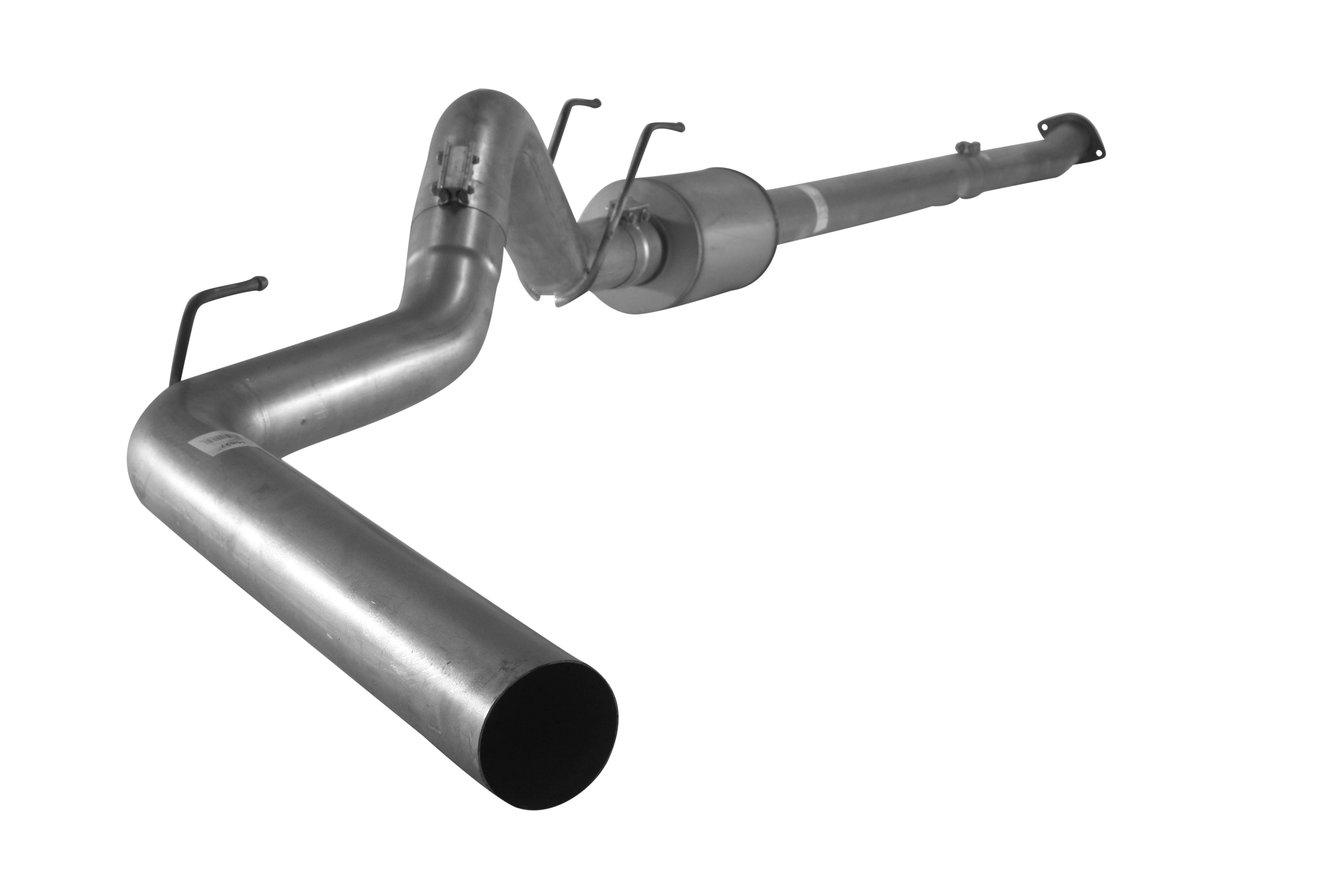 2011-2019 Powerstroke C&C 4" Downpipe Back Exhaust w/ Muffler (FLO-877)-Turbo Back Exhaust System-Flo-Pro-421016-Dirty Diesel Customs