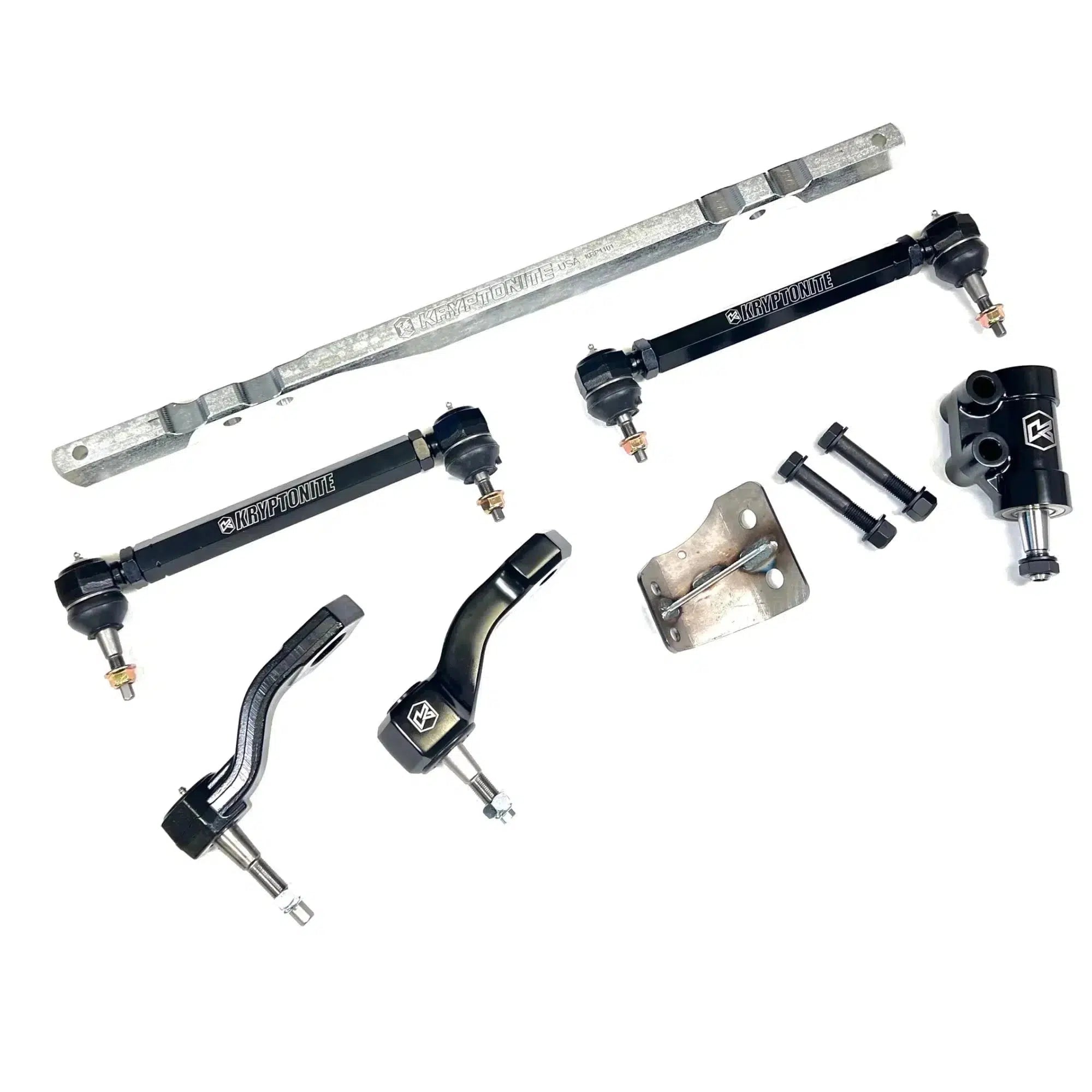 2011-2024 Duramax Ultimate Front End Package (ULTIMATE11)-Tie Rods & Pitman Idler Support-KRYPTONITE-Dirty Diesel Customs