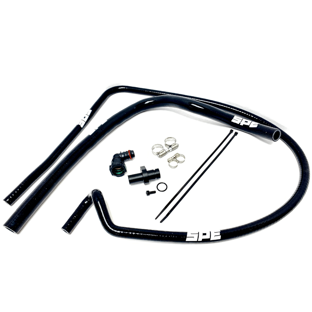 2011-2024 Powerstroke Coolant Hose Reroute Kit (SPE-S100163)-Coolant Hose Kit-SPE Motorsport-Dirty Diesel Customs