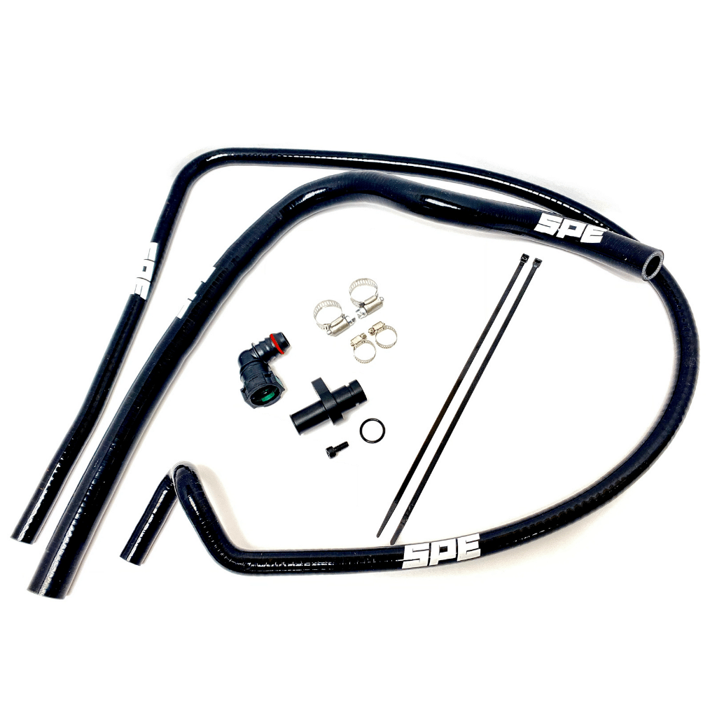 2011-2024 Powerstroke Coolant Hose Reroute Kit (SPE-S100163)-Coolant Hose Kit-SPE Motorsport-Dirty Diesel Customs