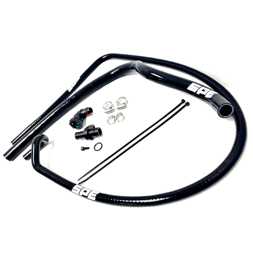 2011-2024 Powerstroke Coolant Hose Reroute Kit (SPE-S100163)-Coolant Hose Kit-SPE Motorsport-Dirty Diesel Customs