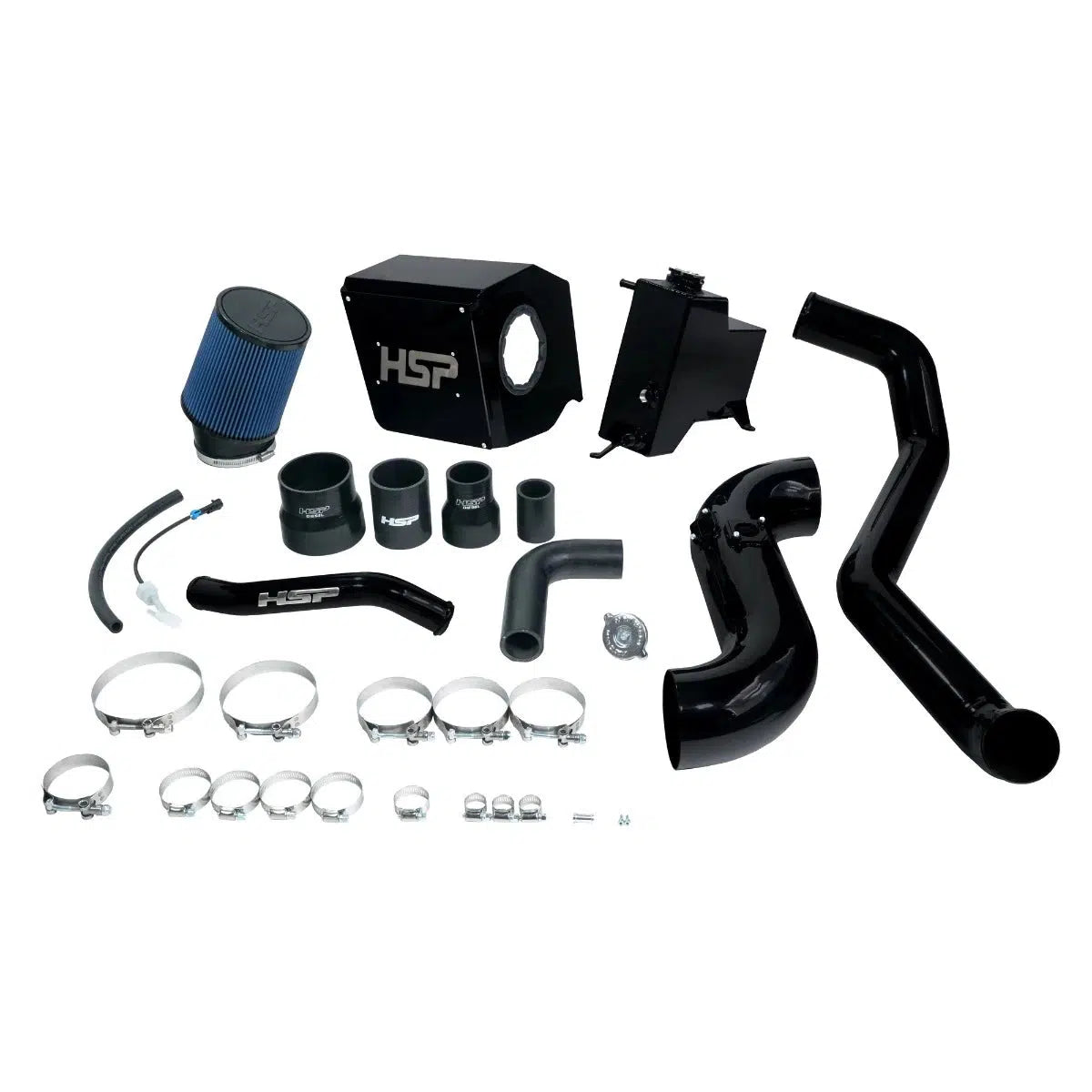 2013-2014 Duramax Deluxe No Bridge / Cold Side Bundle Kit (HSP-D-594-2-HSP)-Intake Kit-HSP Diesel-HSP-D-594-2-HSP-GB-Dirty Diesel Customs