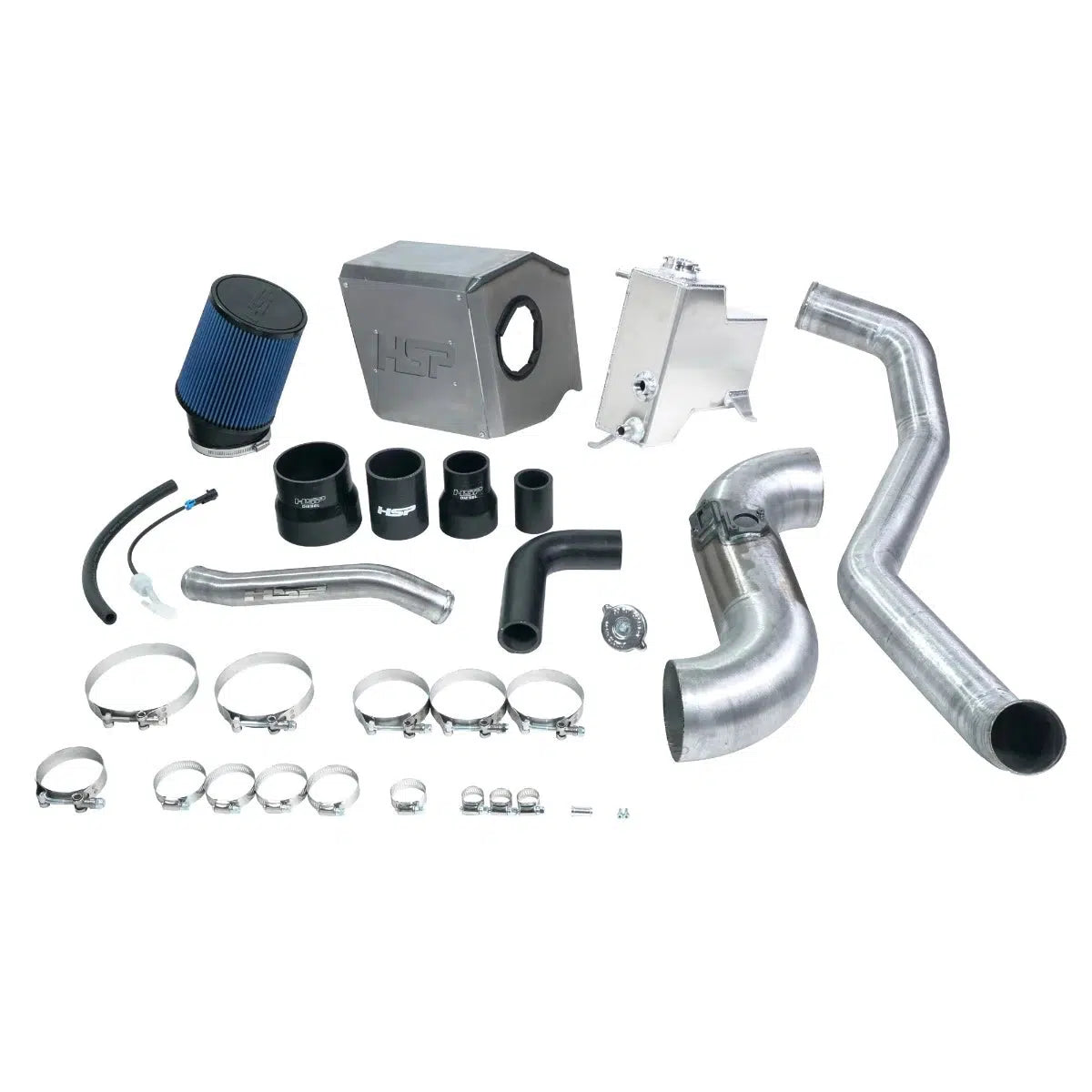 2013-2014 Duramax Deluxe No Bridge / Cold Side Bundle Kit (HSP-D-594-2-HSP)-Intake Kit-HSP Diesel-HSP-D-594-2-HSP-RAW-Dirty Diesel Customs