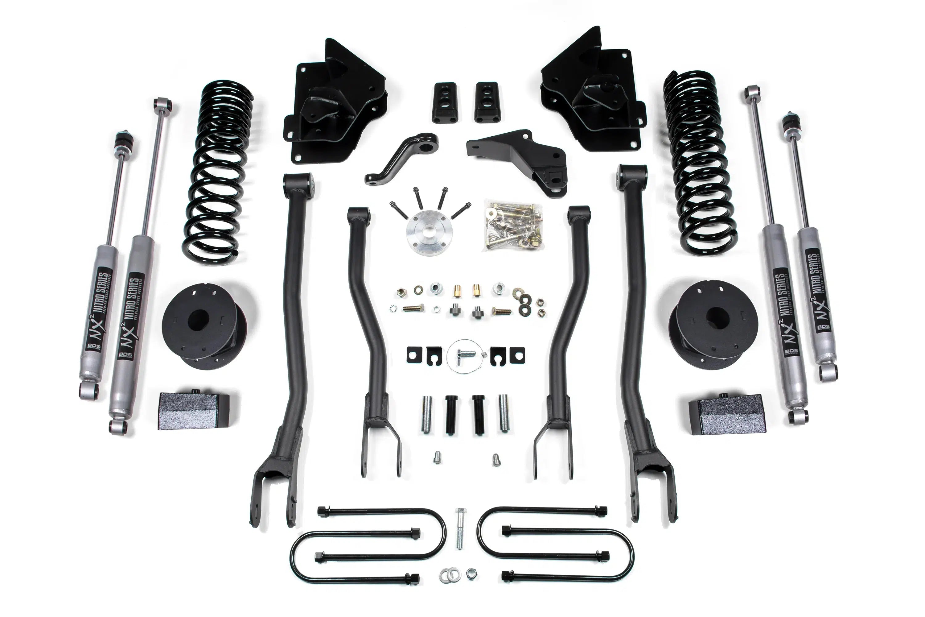 2013-2018 Cummins 4" 4-Link Lift Kit w/air suspension (BDS1644H)-Lift Kit-BDS-Dirty Diesel Customs