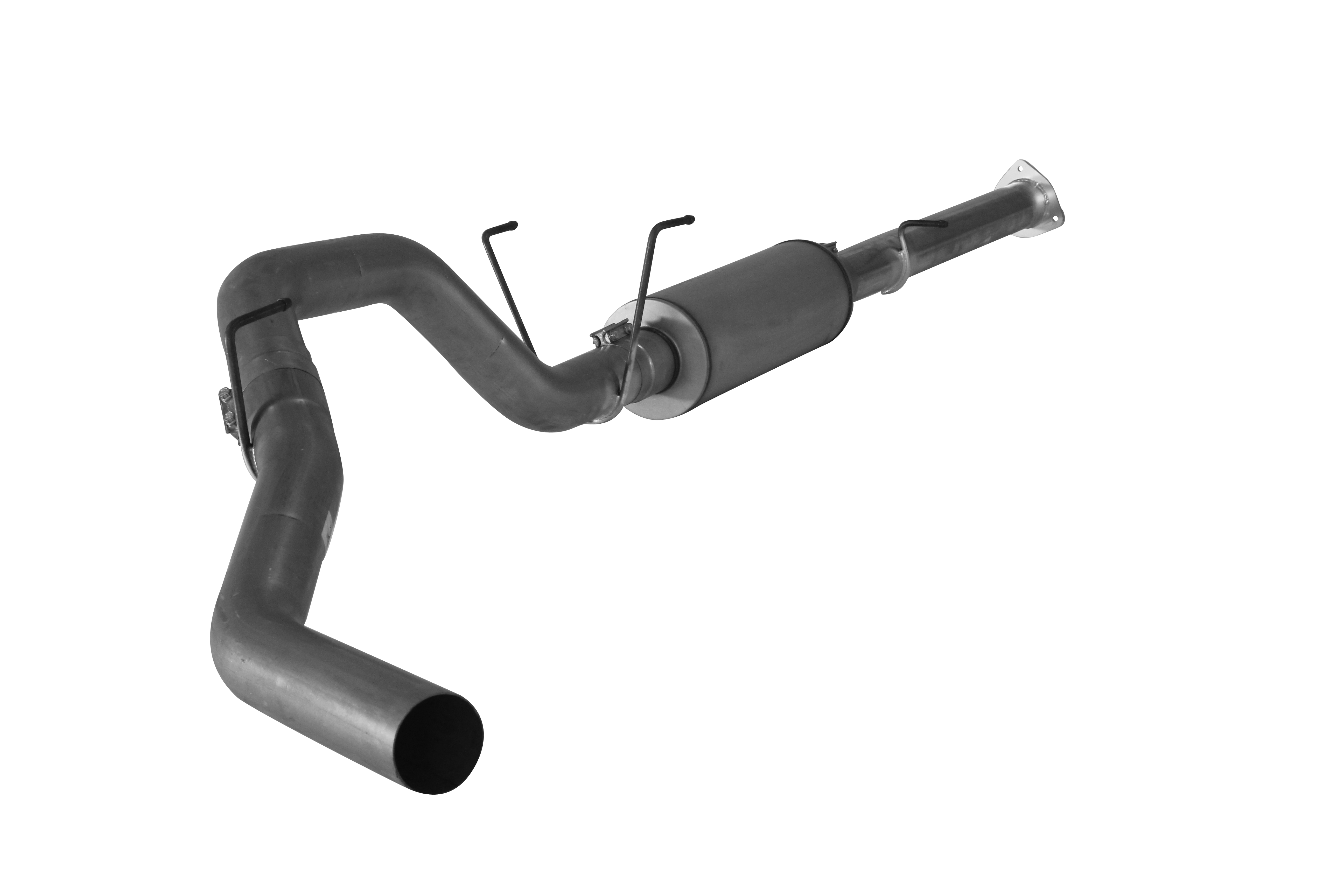 2013-2018 Cummins 4" Downpipe Back Exhaust System w/ Muffler SS (FLO 1874)-Downpipe Back Exhaust System-Flo-Pro-411018-Dirty Diesel Customs