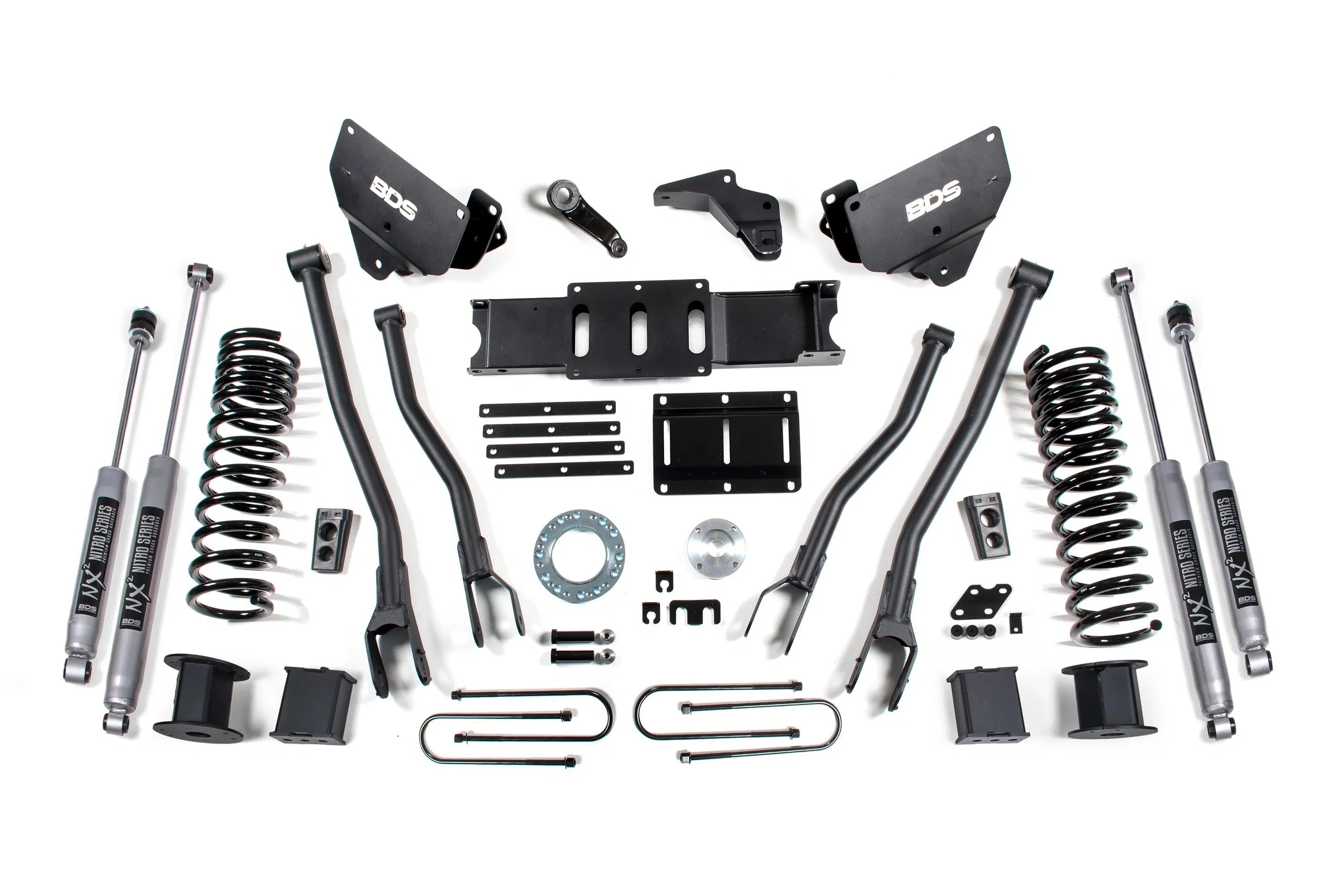 2013-2018 Cummins 6" Rear Air Ride 4-Link Lift Kit (BDS1648H)-Lift Kit-BDS-Dirty Diesel Customs