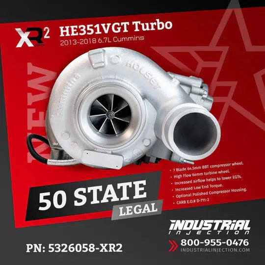 2013-2018 Cummins XR2 Series HE300VG Turbocharger (5326058-XR2)-Stock Turbocharger-Industrial Injection-5326058-XR2-Dirty Diesel Customs