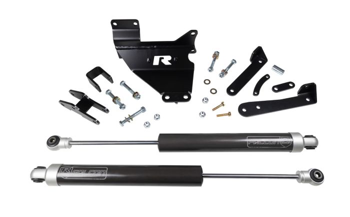 2013-2023 Cummins Dual Steering Stabilizer (77-13210)-Steering Stabilizer-ReadyLift-77-13210-Dirty Diesel Customs