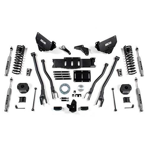 2014-2018 Cummins 2500 6" 4-Link Lift Kit w/ Rear Air Bags (BDS1628H)-Lift Kit-BDS-Dirty Diesel Customs