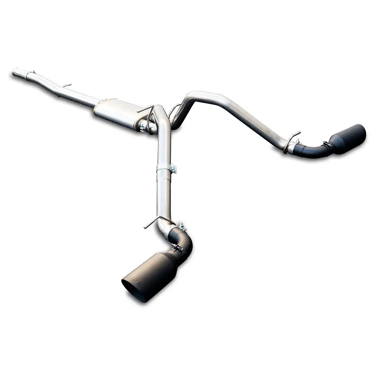 2014-2018 GM 1500 Cat-Back Exhaust System Kit 2.5" W/ Dual Tips SS (11704X0X0)-Exhaust System Kit-PPE-117040020-Dirty Diesel Customs