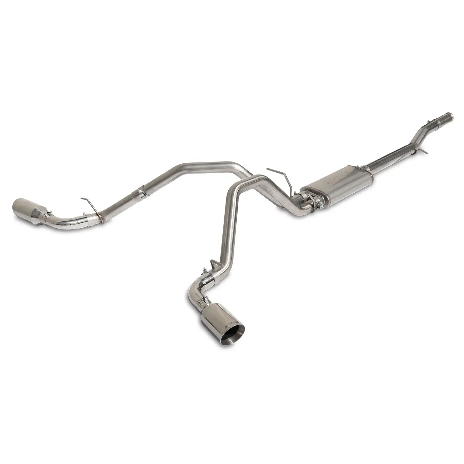 2014-2018 GM 1500 Cat-Back Exhaust System Kit 2.5" W/ Dual Tips SS (11704X0X0)-Exhaust System Kit-PPE-117040030-Dirty Diesel Customs