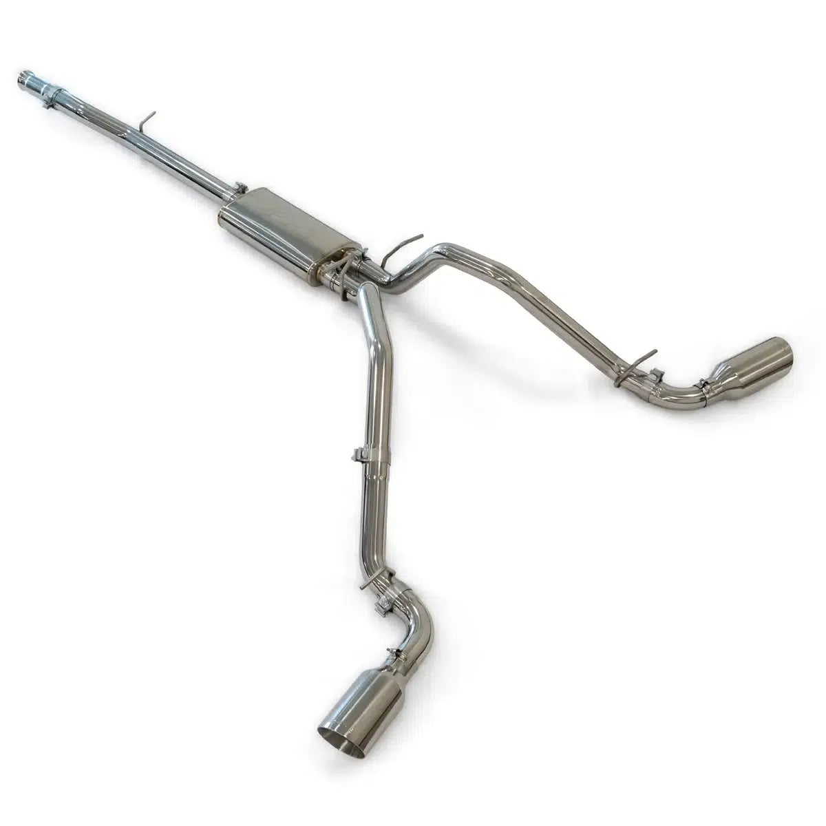 2014-2018 GM 1500 Cat-Back Exhaust System Kit 2.5" W/ Dual Tips SS (11704X0X0)-Exhaust System Kit-PPE-117043030-Dirty Diesel Customs