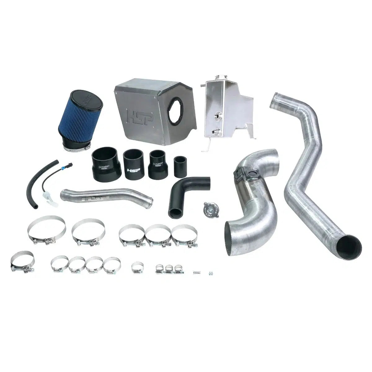 2015-2016 Duramax Deluxe No Bridge / Cold Side Bundle Kit (HSP-D-594-3-HSP)-Intake Kit-HSP Diesel-HSP-D-594-3-HSP-RAW-Dirty Diesel Customs