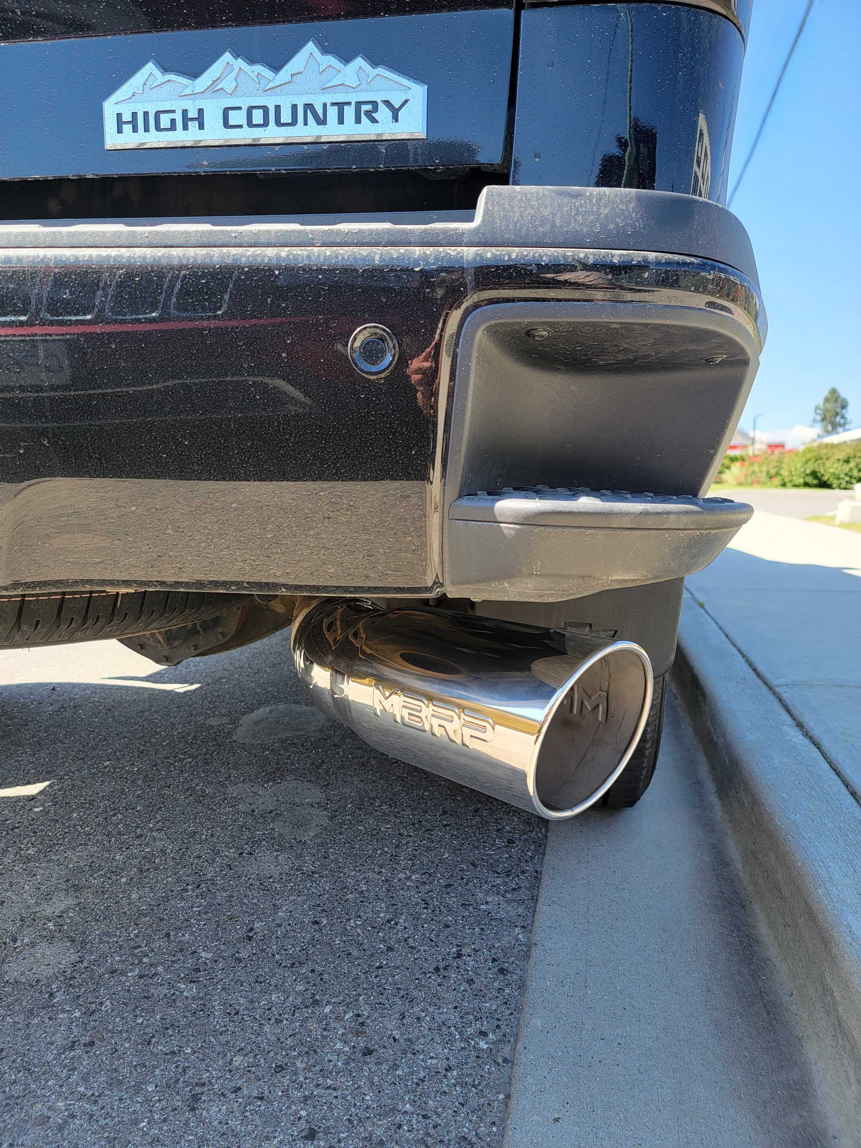 2015-2022 Duramax 6" Rolled Angle Cut Exhaust Tip (T5154)-Exhaust Tips-MBRP-Dirty Diesel Customs