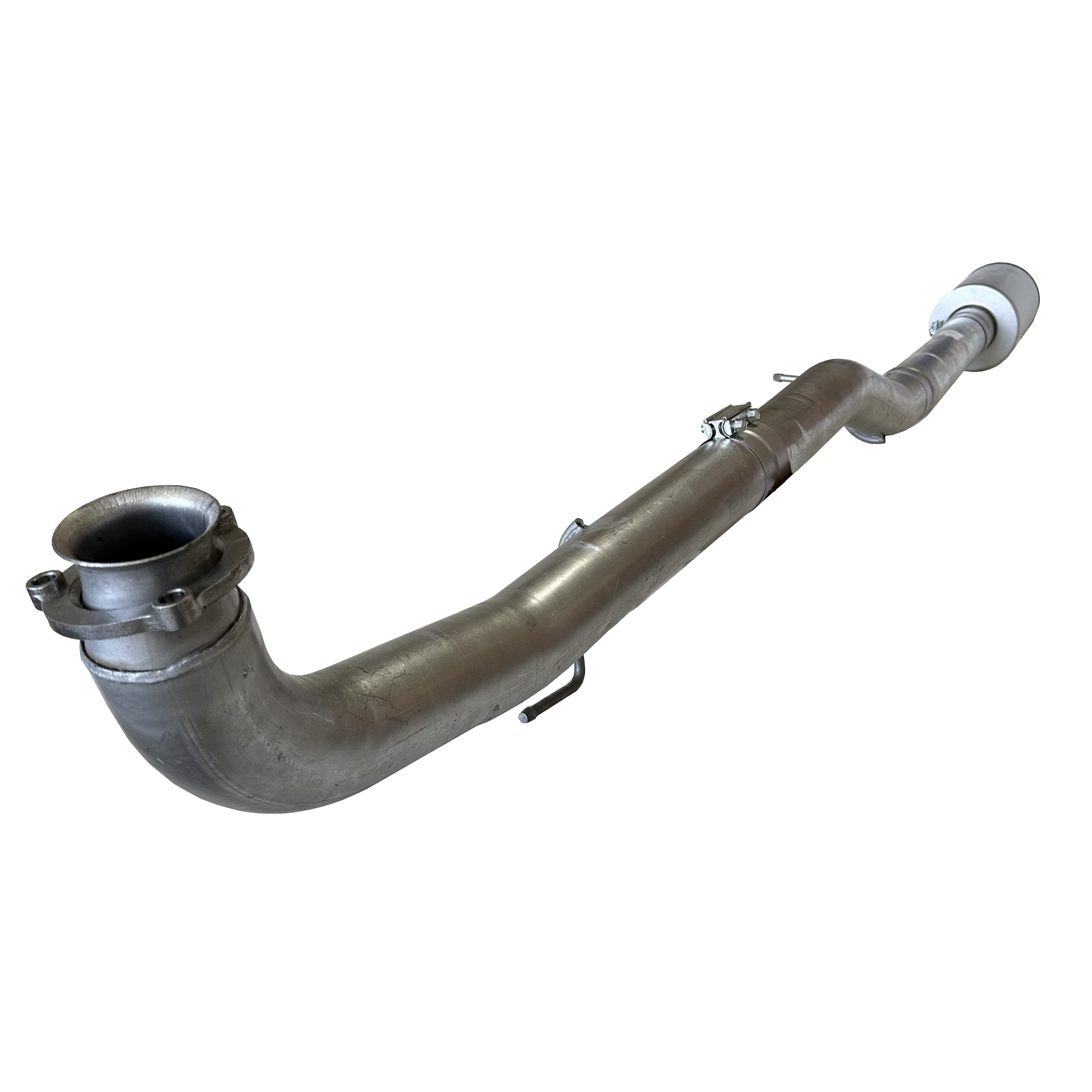 2015.5-2016 Duramax 4" CAT & DPF Delete w/ Muffler (FLO 872M)-Delete Pipe-Flo-Pro-FLO-872M-Dirty Diesel Customs