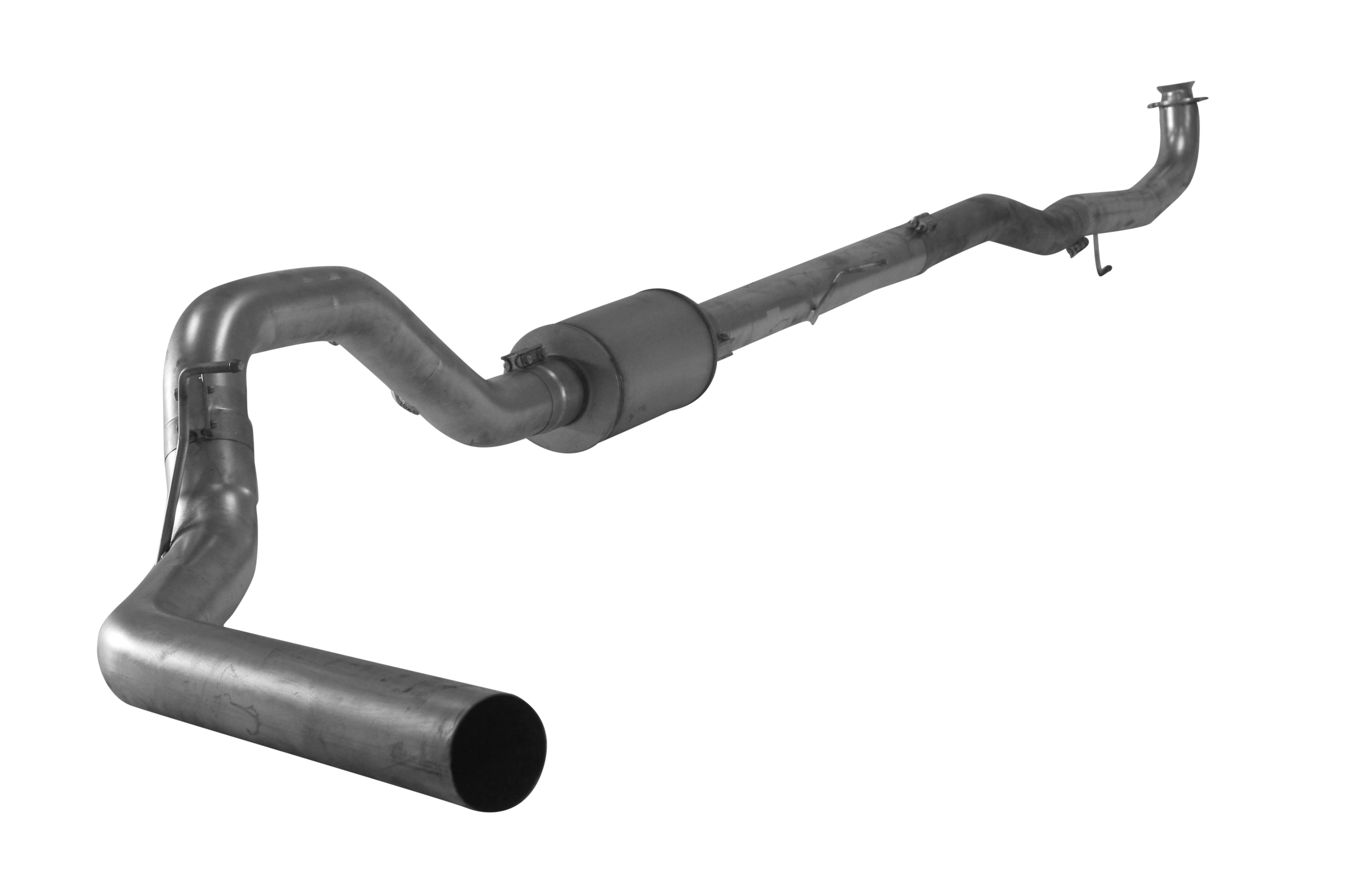 2017-2019 Duramax C&C 4" Downpipe Back Exhaust w/ Muffler (FLO-887)-Downpipe Back Exhaust System-Flo-Pro-431024-Dirty Diesel Customs