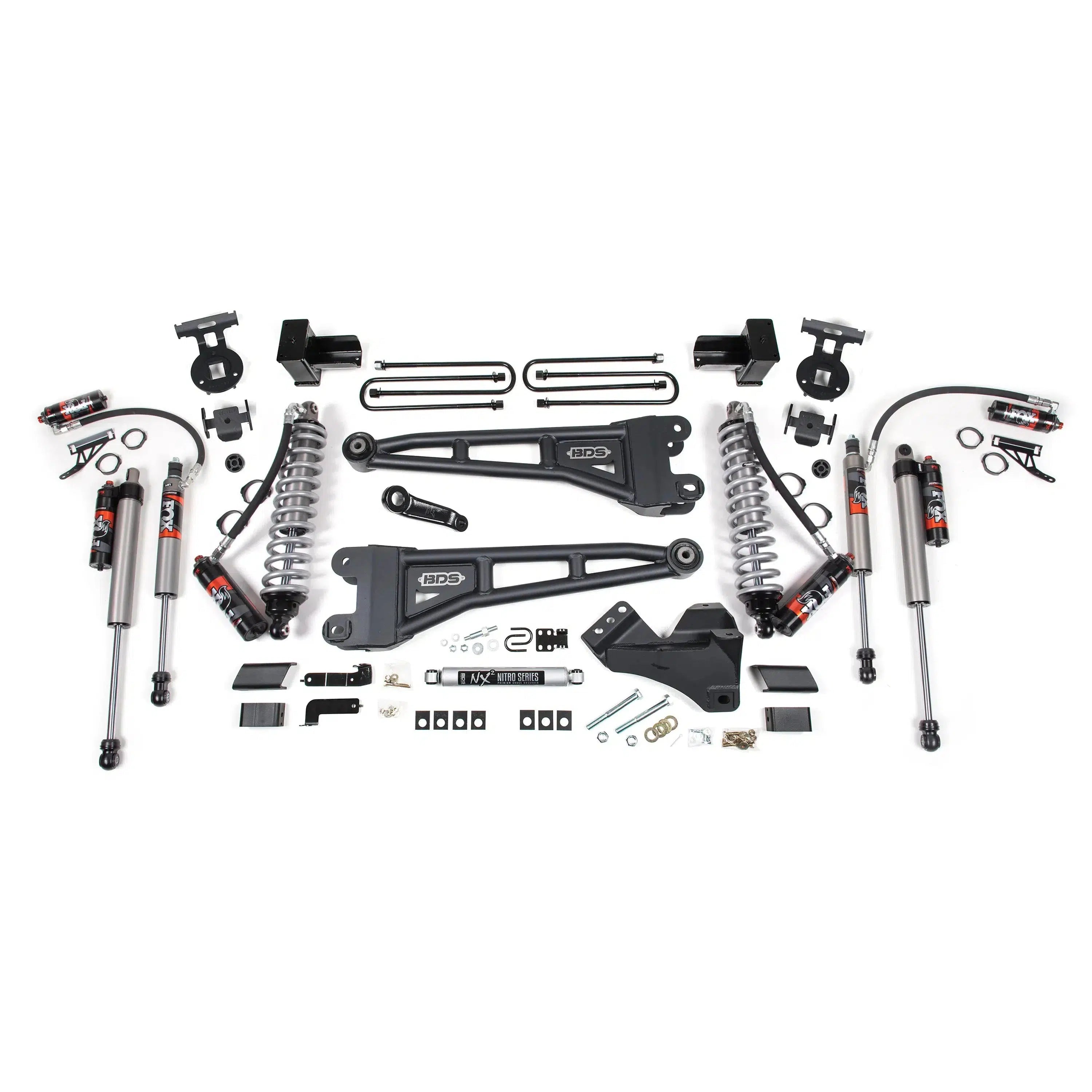 2017-2019 Powerstroke 4" Coilover Conversion Radius Arm Lift Kit (BDS1557FPE)-Lift Kit-BDS-Dirty Diesel Customs