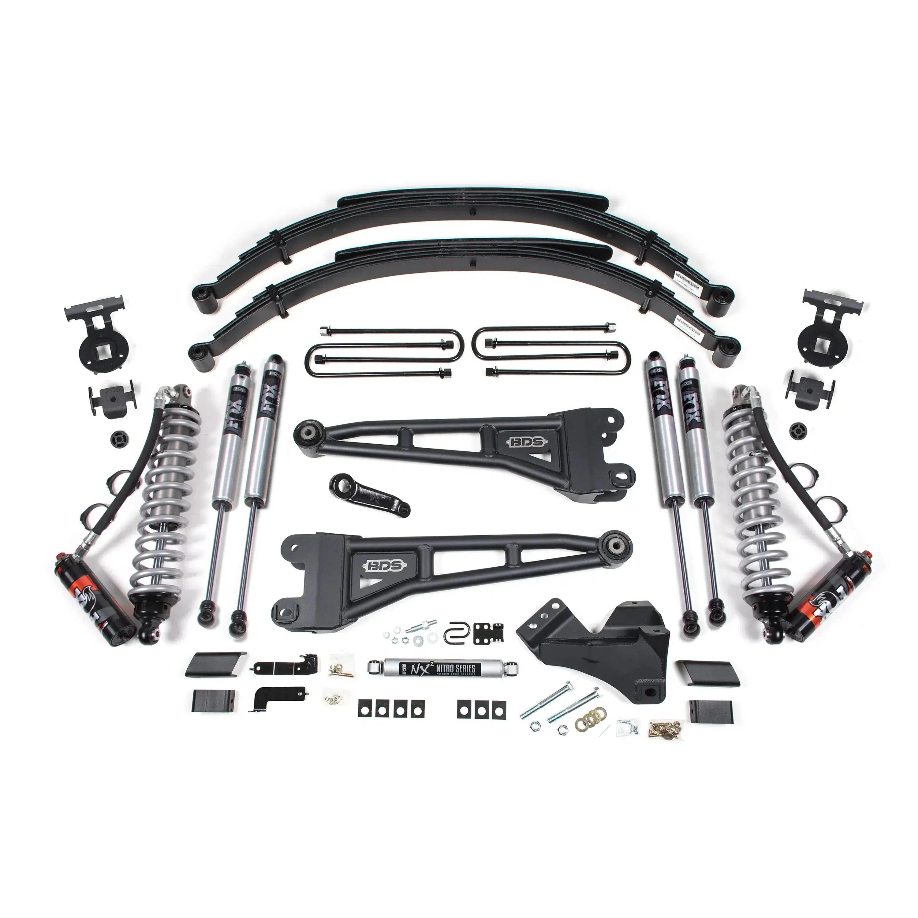 2017-2019 Powerstroke 4" Coilover Conversion Radius Arm Lift Kit (BDS1557FPE)-Lift Kit-BDS-Dirty Diesel Customs