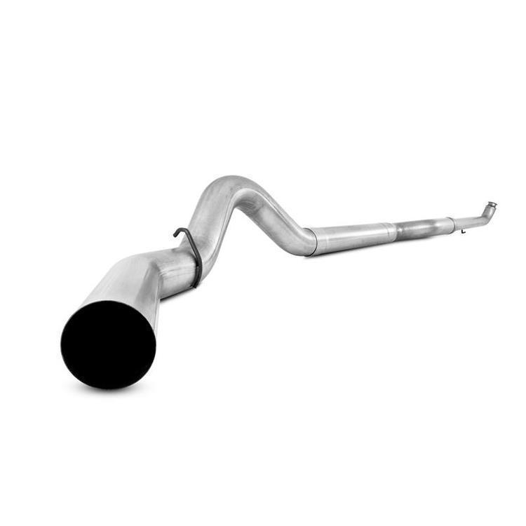 2017-2019 Powerstroke 4" Downpipe Back Race Exhaust System - No Muffler (C6292PLM)-Downpipe Back Exhaust System-P1 Performance Products-Dirty Diesel Customs