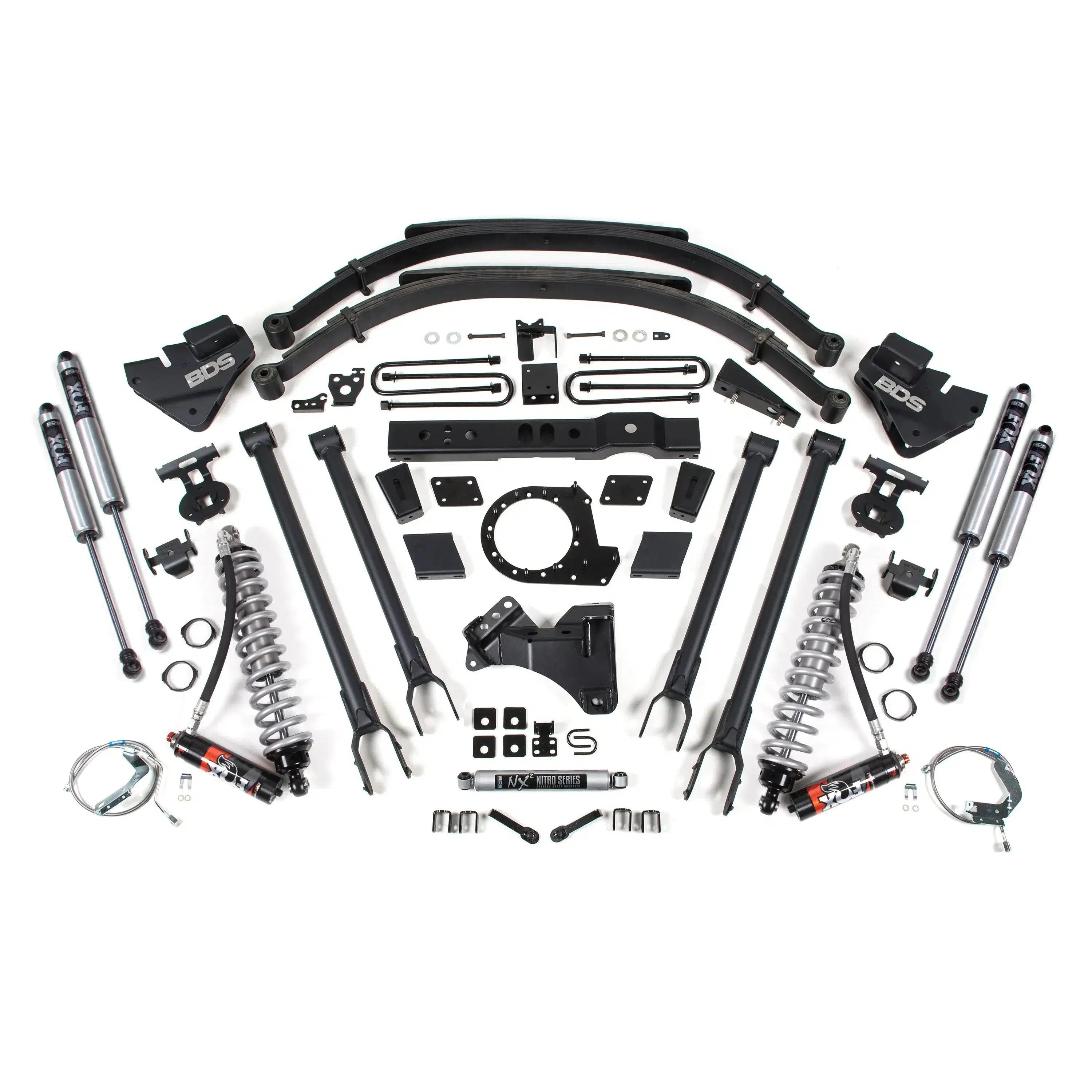 2017-2019 Powerstroke 8" 4-Link Coilover Conversion Lift Kit (BDS1541FPE)-Lift Kit-BDS-BDS1541FPE-Dirty Diesel Customs