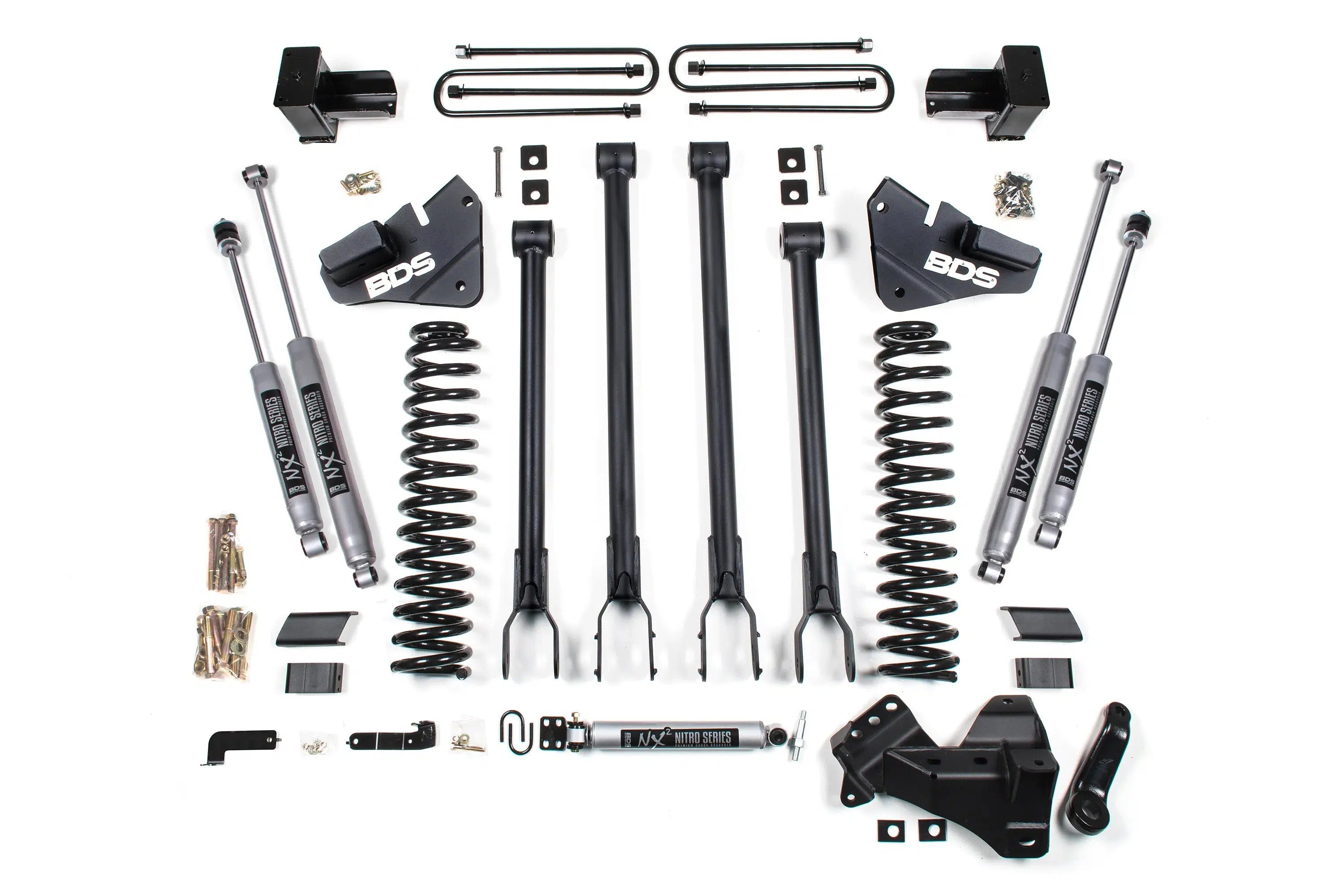 2017-2019 Powerstroke DRW 4" 4-Link Lift Kit (BDS1577H)-Lift Kit-BDS-Dirty Diesel Customs